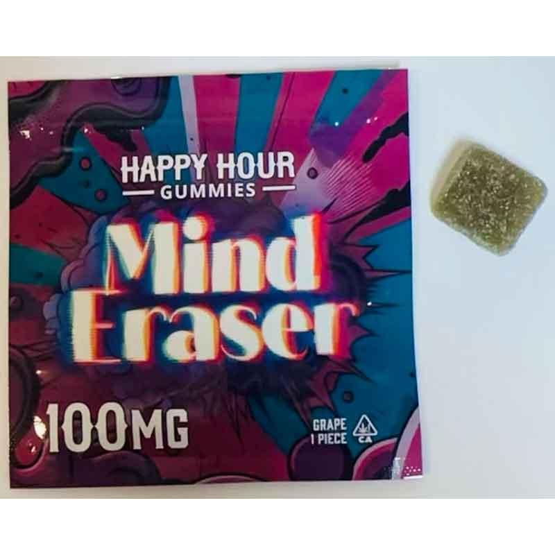 Happy Hour 100MG Gummies Mind Eraser