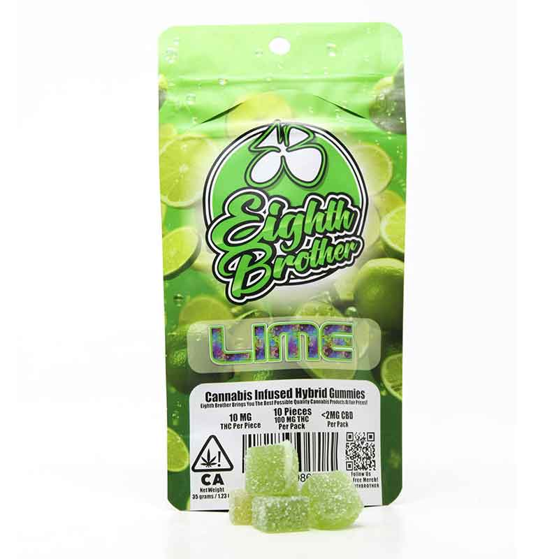 Eighth Brother 100MG lime gummies