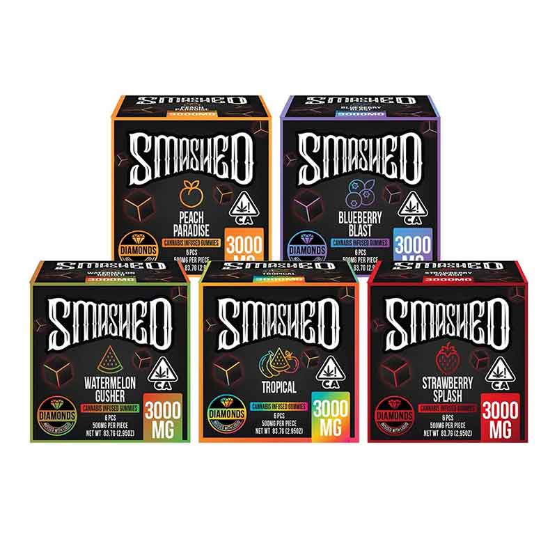 Smashed 3000Mg Diamond infused Gummies